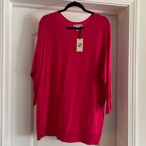 Max Studio Pink Plus Size Sweater/Tunic